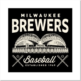 Milwaukee Brewers 1 by Buck Tee Originals Posters and Art